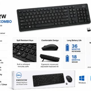 Dell KM3322W Wireless Keyboard Mouse