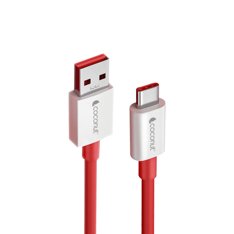 Coconut C31 USB to Type C Fast Charging Red Cable