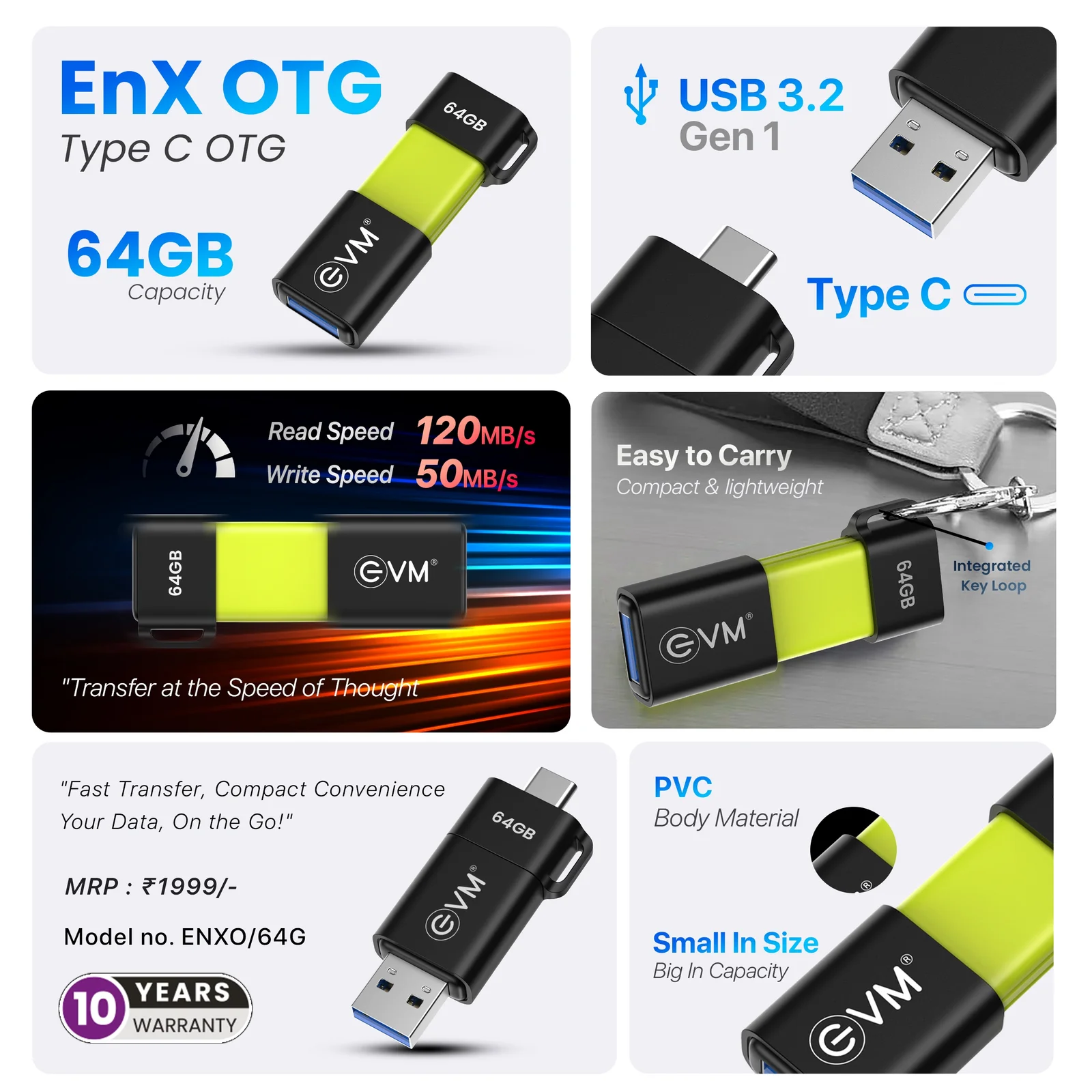 EVM OTG 64GB USB 3.2 Gen 1 Type-C OTG - Image 4