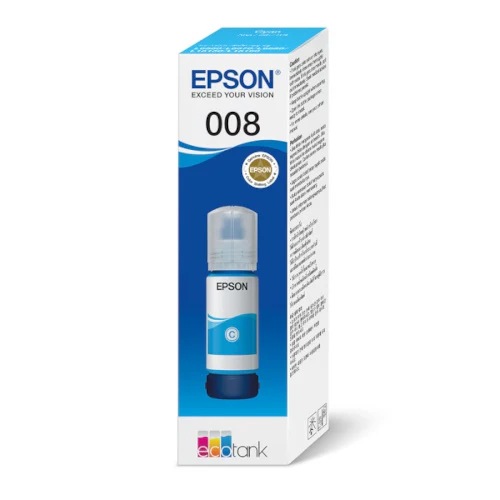 Epson 008 Cyan Ink Bottle - Image 2