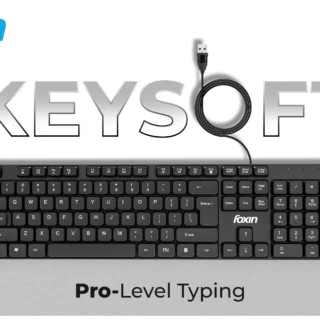 FOXIN Keysoft Wired USB Keyboard