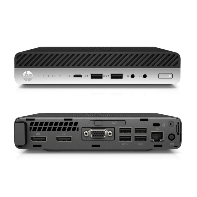 HP Prodesk 800 G4 Mini (Core i3 9th Gen 8GB 256GB SSD With VGA and DP Port Win 10 Pro) 3 Year Onsite Warranty