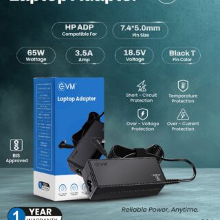 EVM HP Big Pin 65W Laptop Adapter (LAPADP904)