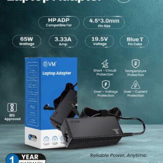 EVM HP Small Pin 65W Laptop Adapter (LAPADP902)