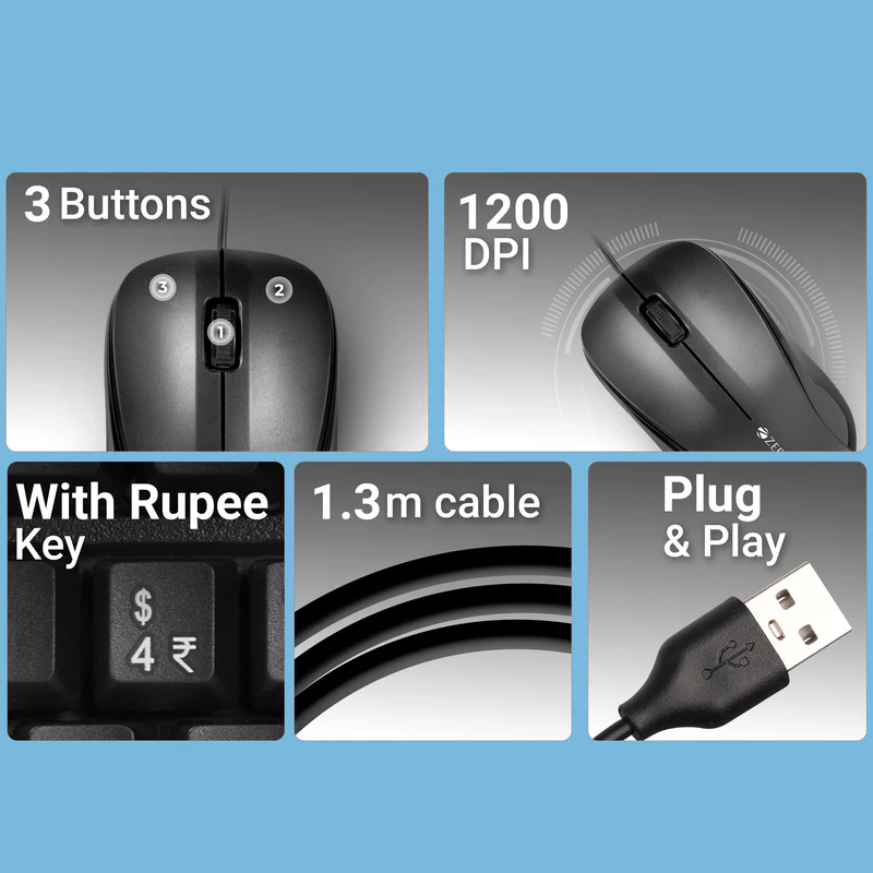 Zebronics Zeb Judwaa 850 Keyboard Mouse Combo - Image 2