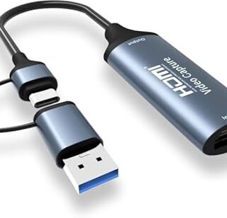 ABC HDMI Audio Video Capture Card 2 in 1 USB 3.0 & Type C 1 ,CNC- 148 YEAR WARRANTY