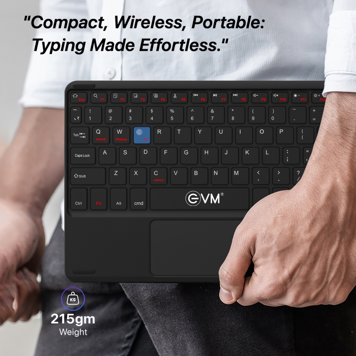 EVM Touch pad EnAir Rechargeable Wireless Keyboard WLK-009 - Image 3