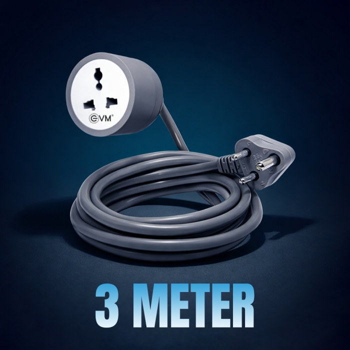 EVM Heavy pure Copper Wire Power Extension Cord EVM-PCE-5M 1 YEAR WARRANTY - Image 4