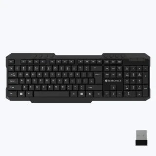 Zebronic KW25 2.4 GHz Wireless Keyborad Mouse Combo With 1 Year Warranty