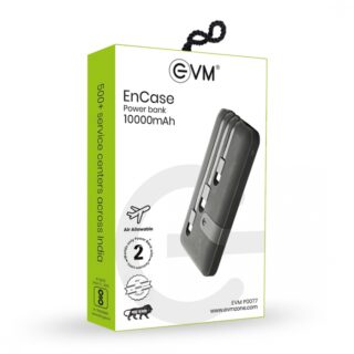EVM EnCase Power Bank 10,000mAh P0077 ( Lighting ,Micro, Type C ) 1 Year warranty