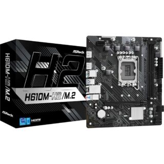 ASRock Motherboard H610M-H2/M.2 LGA 1700 Intel H610 12th & 13th Gen Support 3 Year Warranty