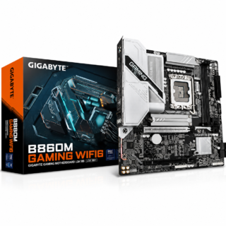 GigabyteB860M Gaming WIFI6 Micro-ATX Motherboard – LGA1851, DDR5 9066(OC), PCIe 5.0, .5GbE LAN, Wi-Fi 6, Bluetooth 5.3