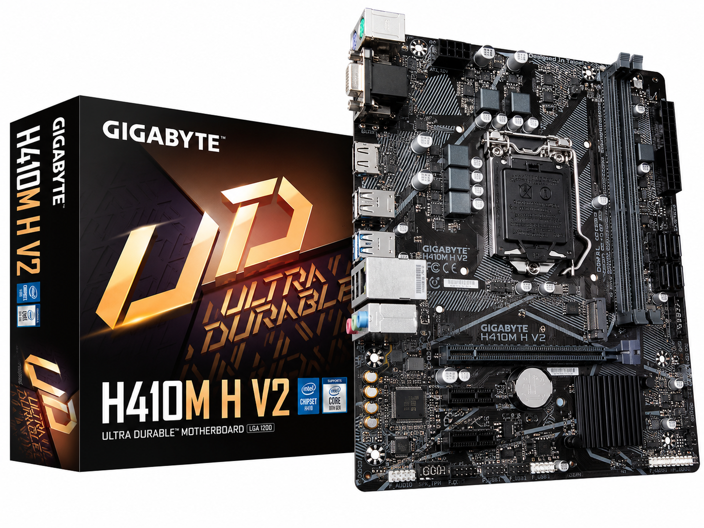 Gigabyte H410M H V2 Ultra Durable MicroATX Motherboard DDR4 DIMM