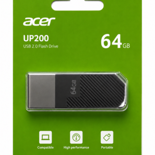 Acer 64GB UP200 USB 2.0 PenDrive 5 YEAR WARRANTY
