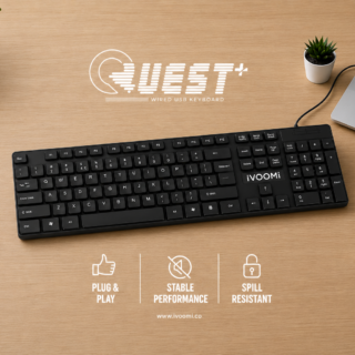 iVOOMi Quest Wired USB Keyboard,
