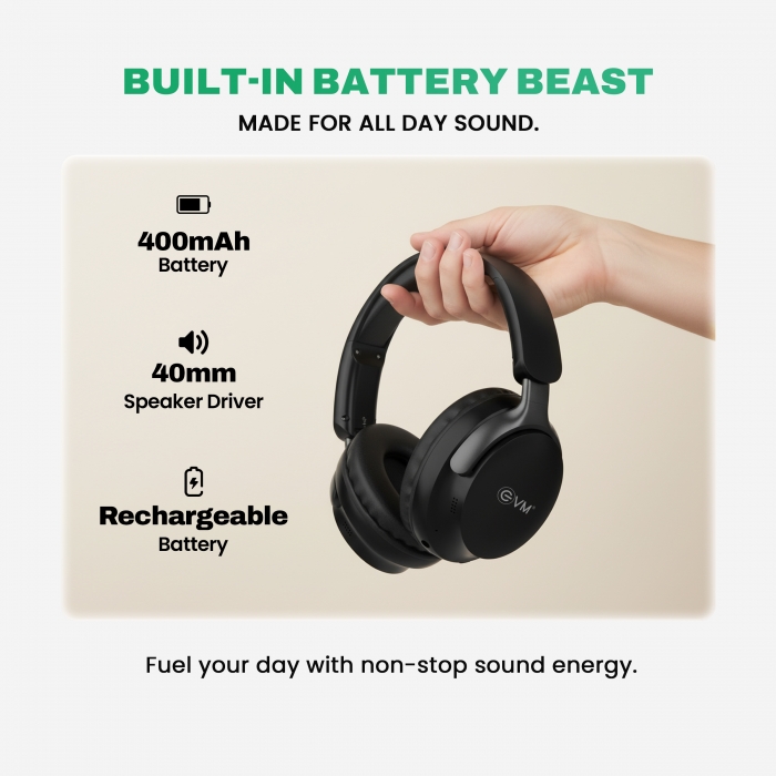 EVM EnSonic Wireless Headphone (WHF-01) 1 Year warranty - Image 6