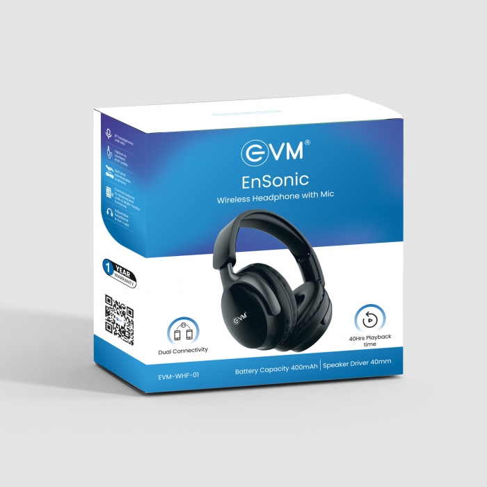 EVM EnSonic Wireless Headphone (WHF-01) 1 Year warranty - Image 2