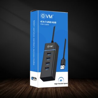 EVM USB 4 in 1 Hub 1.5M EVMDH4P,  1 YEAR WARRANTY