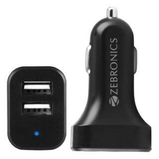 Zebronics Car Charger With Type C Cable