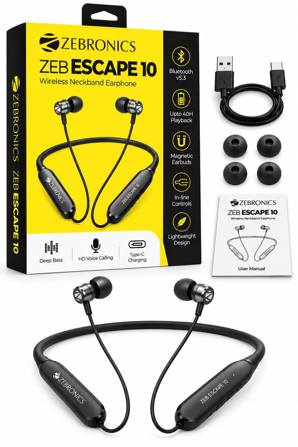 Zebronics Escape 10 Bluetooth Headset Wireless - Image 2
