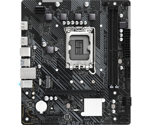 Asrock H610M-H2/M.2 Supports 14th, 13th & 12th Gen Intel® Core™ Processors (LGA1700) 3 Year Warranty - Image 2